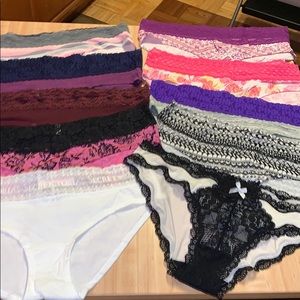10 Pairs of VS PINK Bikini Panties